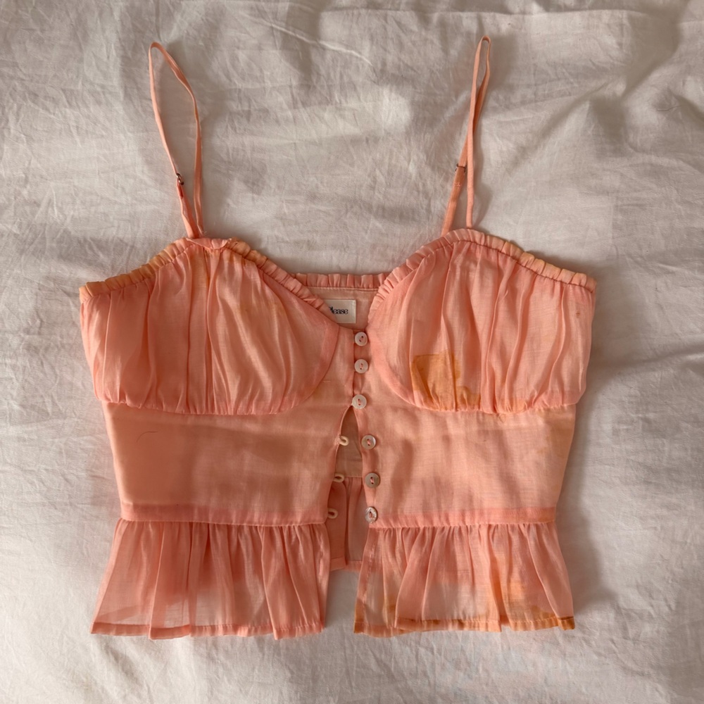 Privacy Please Dainty Button-Up Top